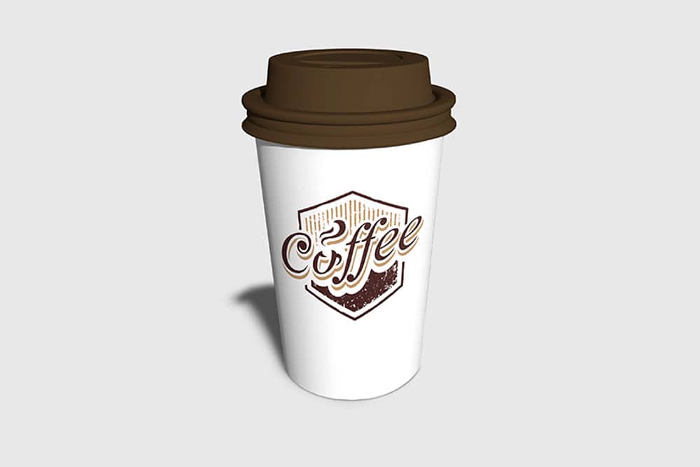coffee cup free psd mockup