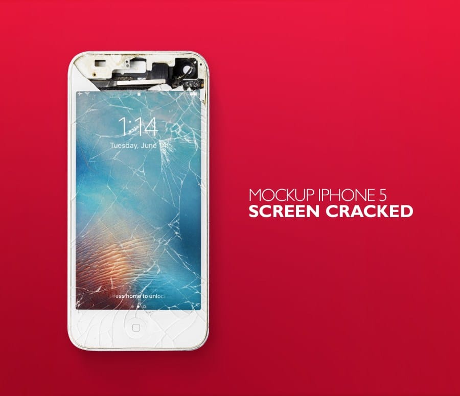 Cracked iPhone Scene