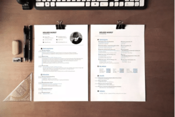 CV PSD Mockup Available With a Professional Look