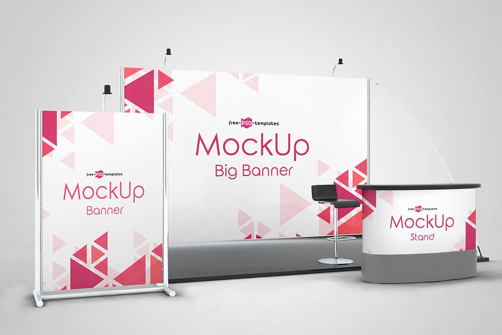 free download exhibition stand mockup