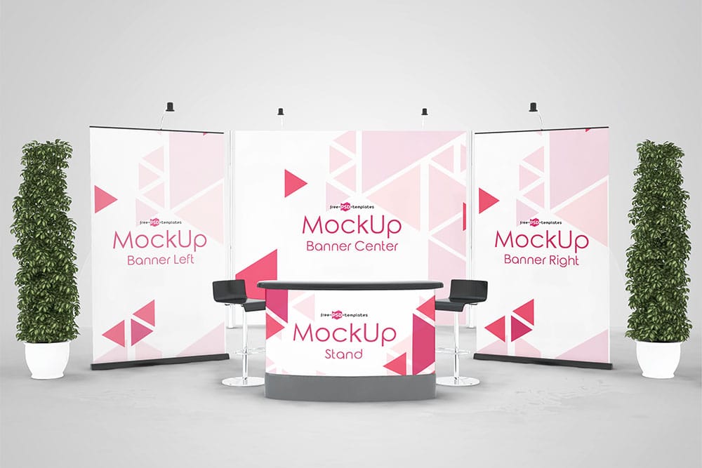 free download exhibition stand mockup
