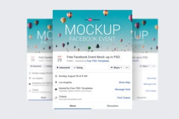 Free Facebook Event Page Mockups