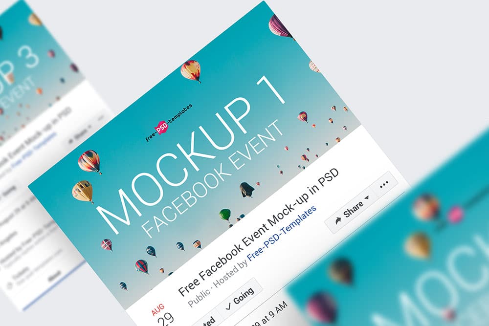 facebook event page mockups