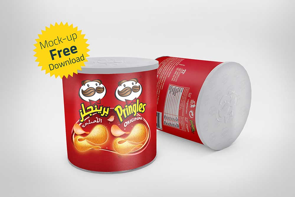free chip can mockup