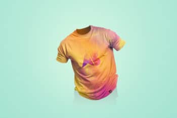 Free Customizable Clean Shirt Design Mockup in PSD