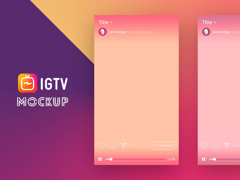 IGTV App UI Template
