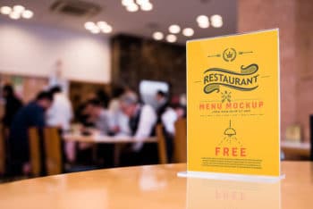 Free Restaurant / Bar Menu Mockup