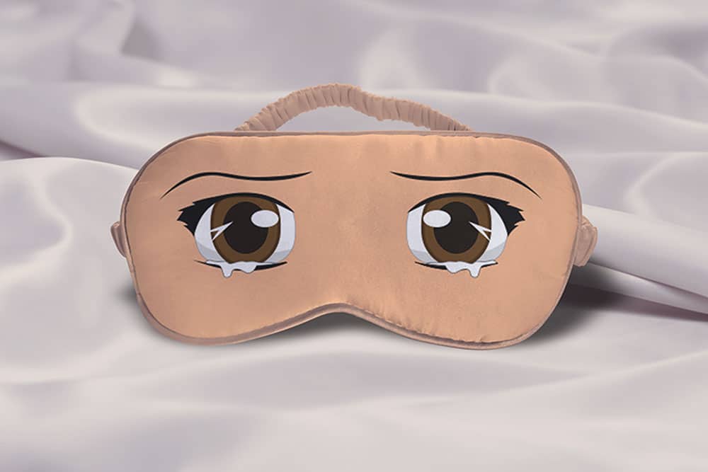 free sleeping eye mask mockup