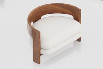 Isometric Armchair Cushion Mockup in PSD
