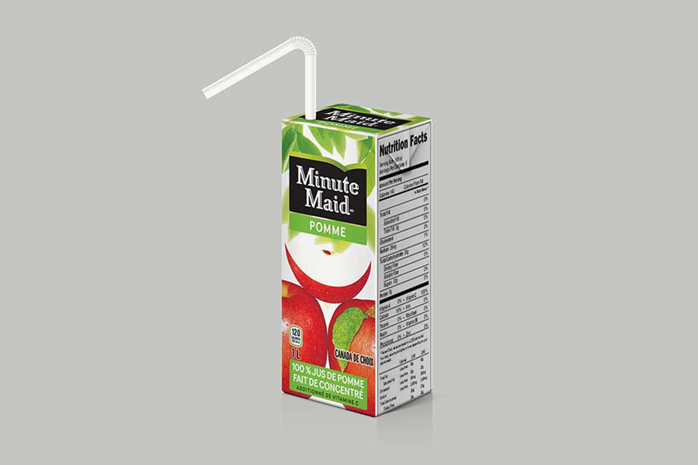 juice packaging box mockup