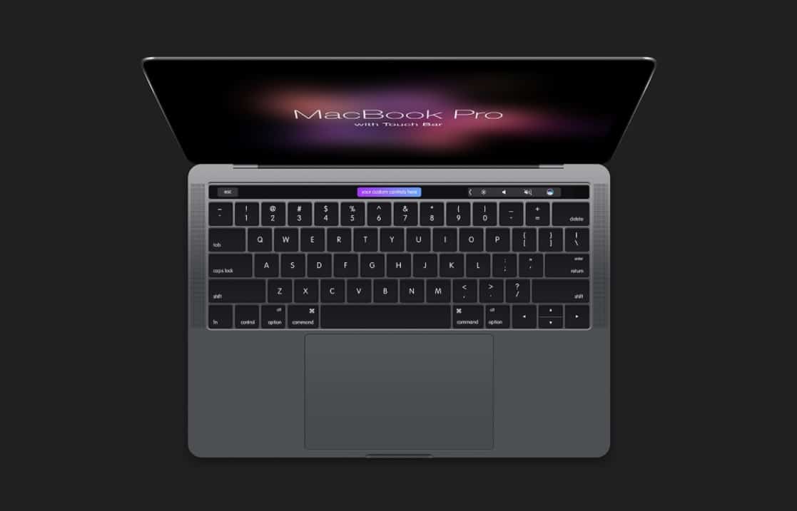 MacBook Plus Touch Bar View