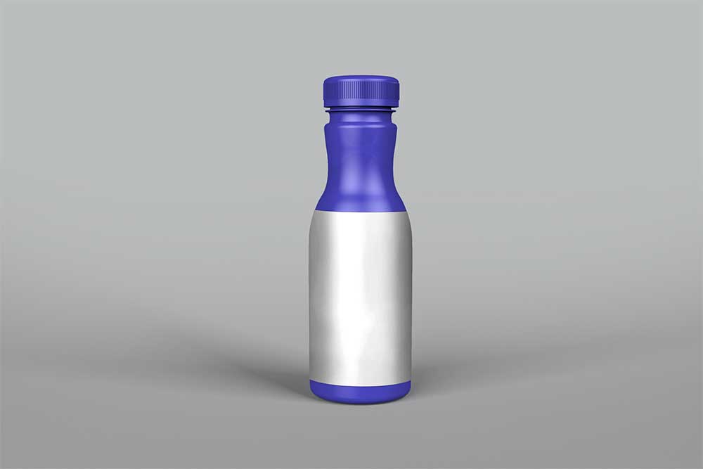 matte plastic bottle mockup