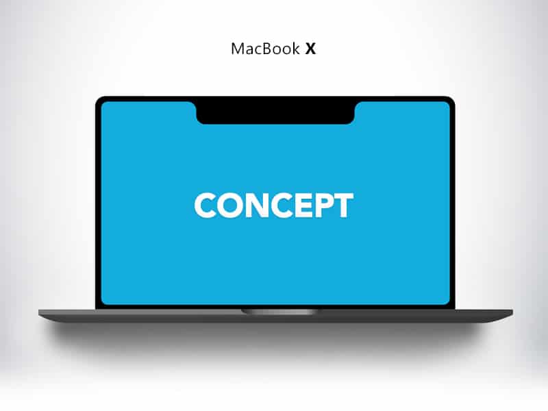 Space Grey MacBook X Concept