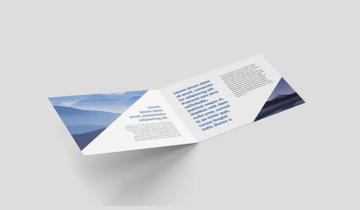 Horizontal Folding Leaflet
