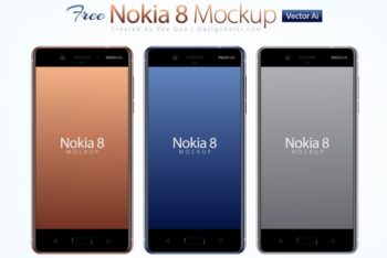 Free Nokia Android Smartphone Model Mockup in PSD
