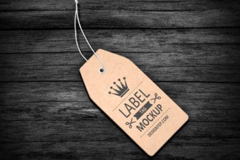 Apparel Label Tag PSD Mockup Available For Free