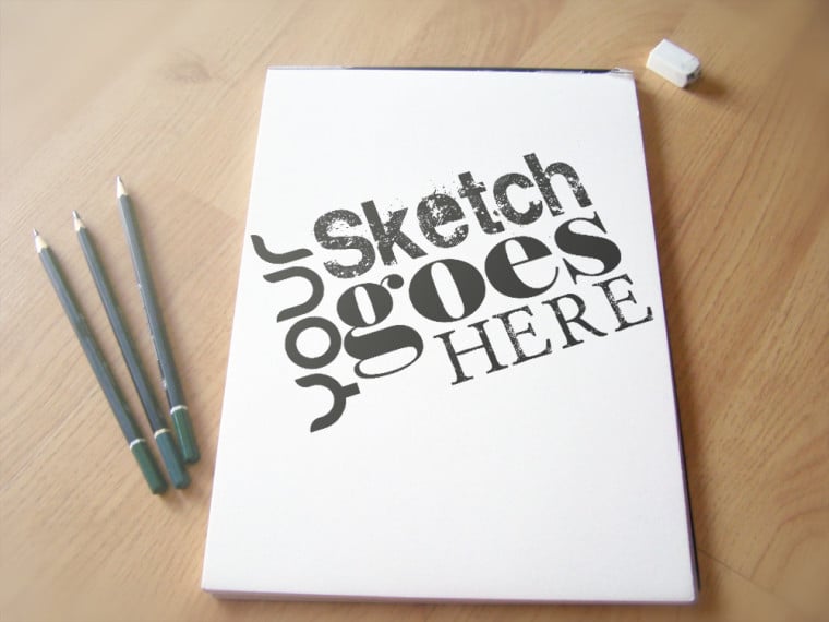 Blank Tall Sketchpad Design