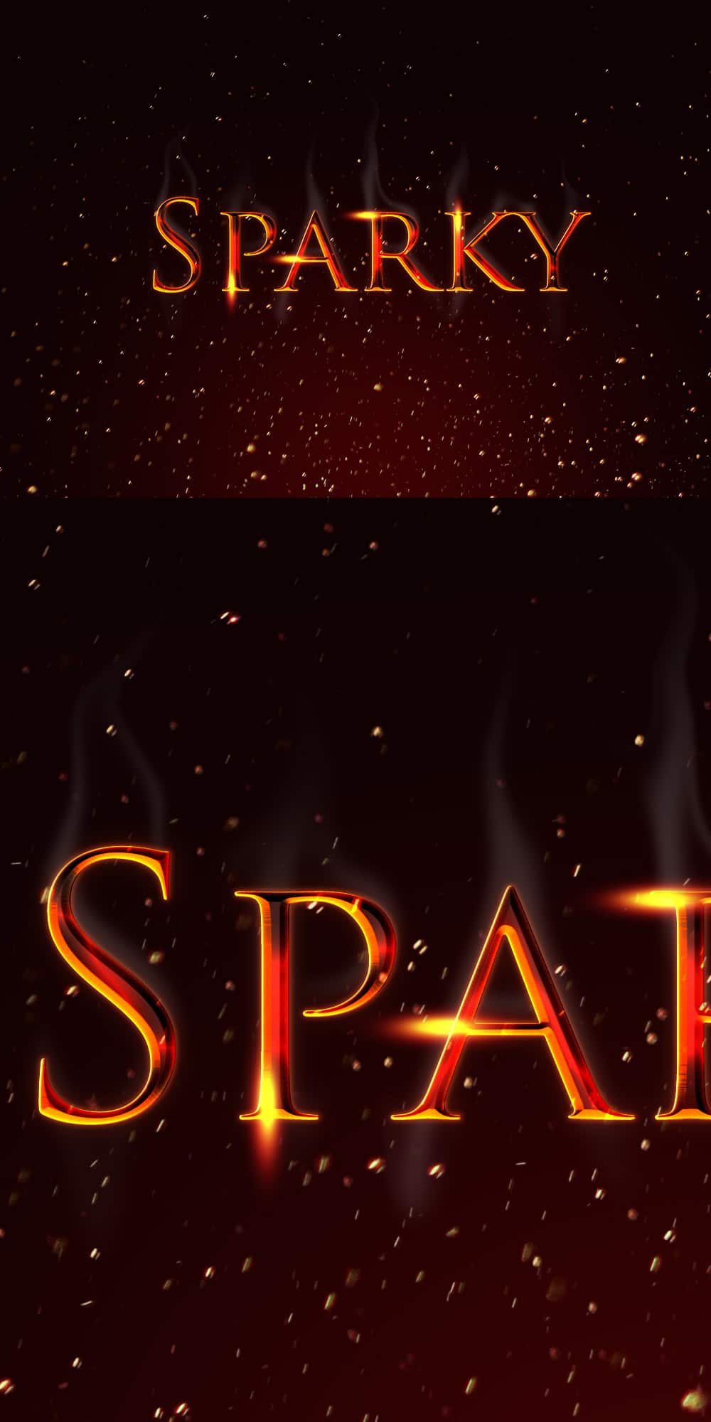 Hot Sparky Text Effect