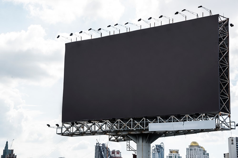 black billboard mockup