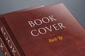 Free Hard Book Cover Design Mockup in PSD