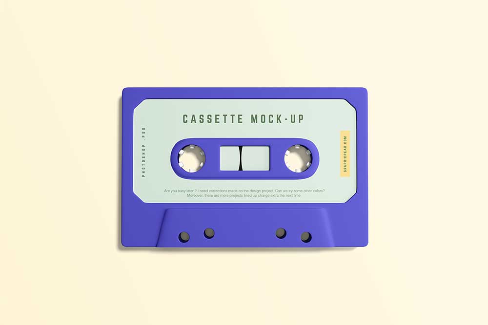 free cassette tape mockup