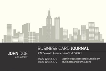 Free Real Estate Business Card Mockup in PSD