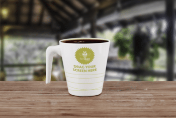 Coffee Cup PSD Mockup – An Elegant Look Blends With Useful Features