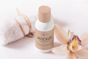 Free Download Cosmetic Bottle Mockup