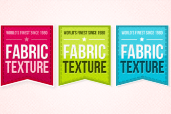 Free Fabric Texture Badges Design Mockup in PSD