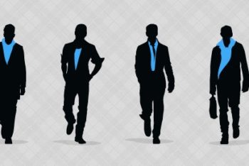 Free Fashionable Men Silhouettes Mockup in PSD