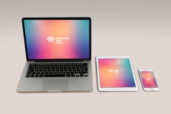 Free Apple Products Mockup in PSD