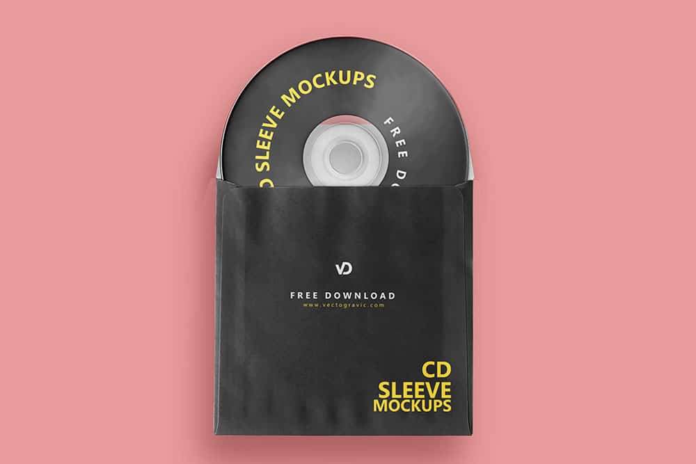 free cd sleeve mockup
