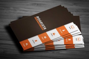 Free Corporate Business Card Mockup