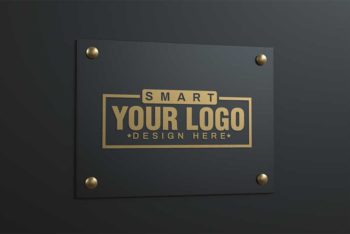 Collection of Free Logo Mockup in PSD