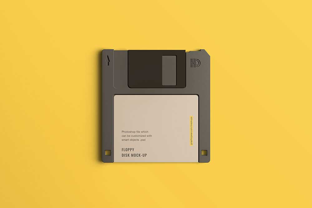 free floppy disk mockup