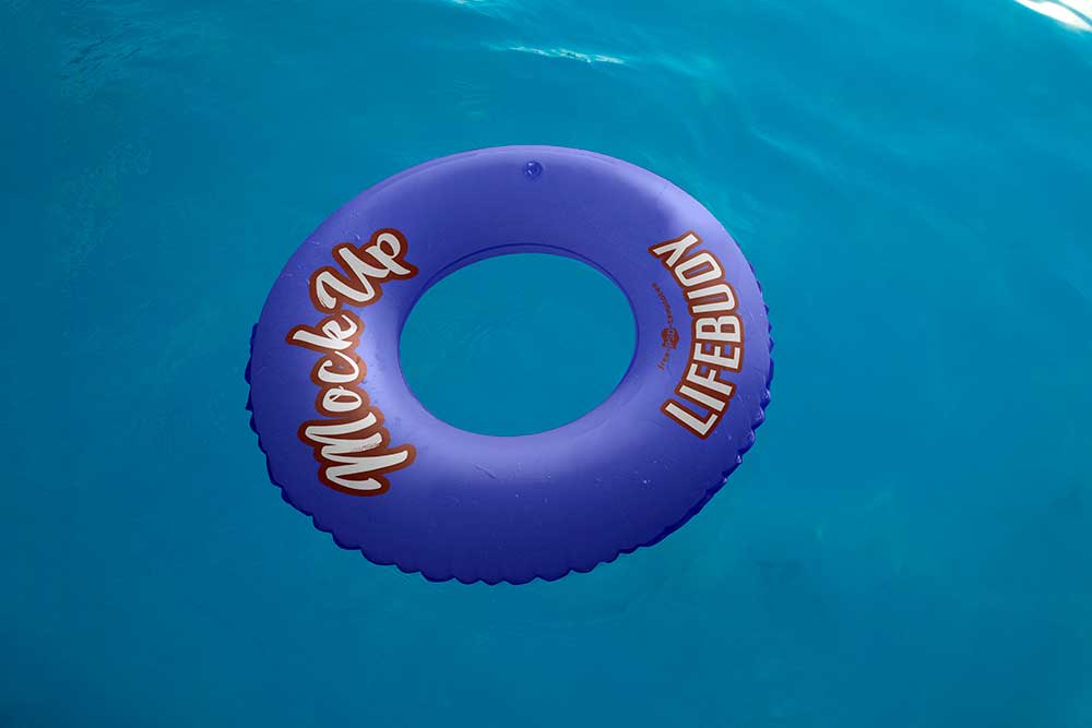 free life buoy mockup