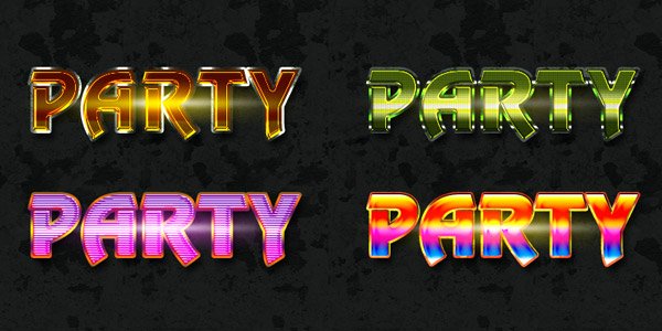 Party Text Design