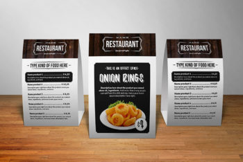 Table Tent Card Mockup