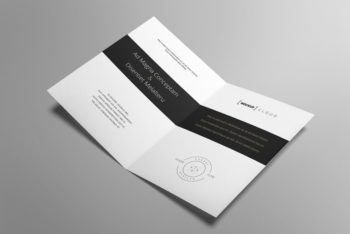 Sober & Simple Designed Free Greeting Card PSD Mockup