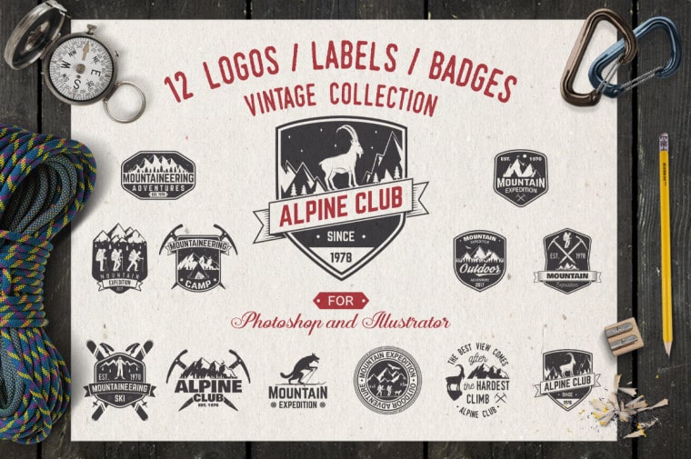 Alpine Club Vintage Logo