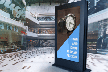 Mall Billboard PSD Mockup Available For Free