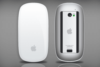 Free Apple Magic Mouse Design Mockup in PSD