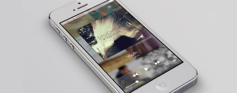 iPhone Screen Plus Music Player