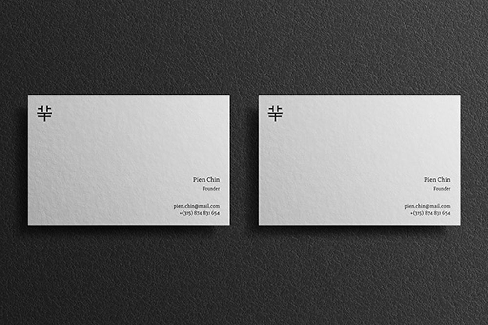 outstanding business card mockup