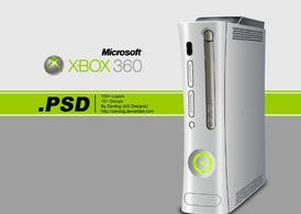 Free Microsoft Xbox Console Mockup in PSD