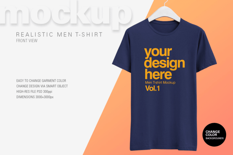 Men T-shirt PSD Template Download Free | DesignHooks