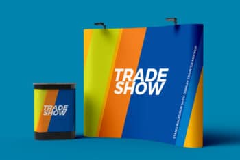Trade Show Display Board PSD Mockup Available for Free
