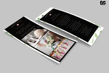 Free Wedding Invitation Rack Card PSD Mockup – Beautiful Design & Useful Features