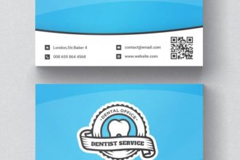 Free Dentist Business Card Mockup in PSD