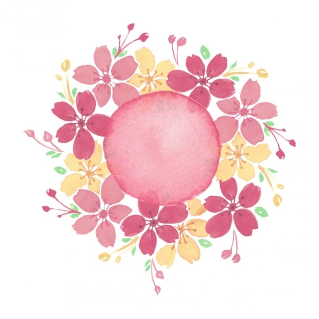 Hand Painted Floral Background